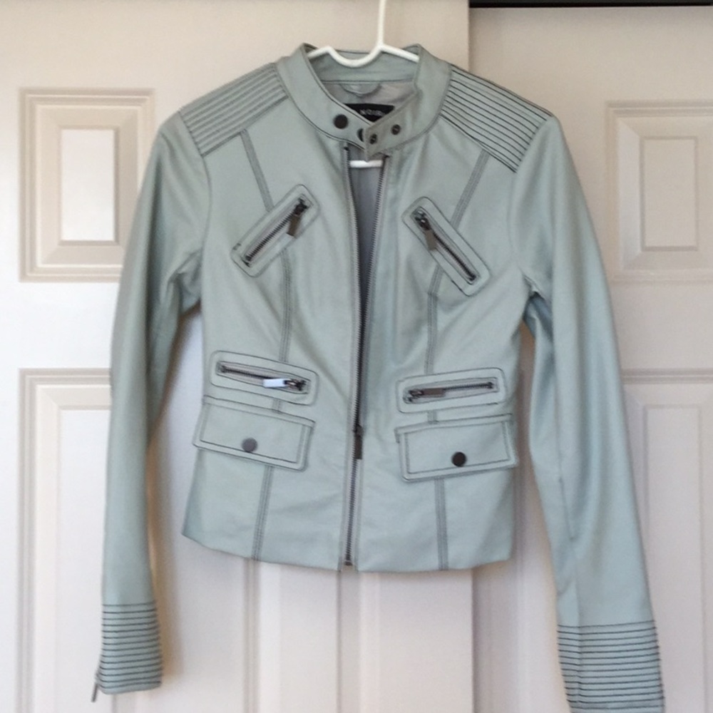 Faux leather jacket